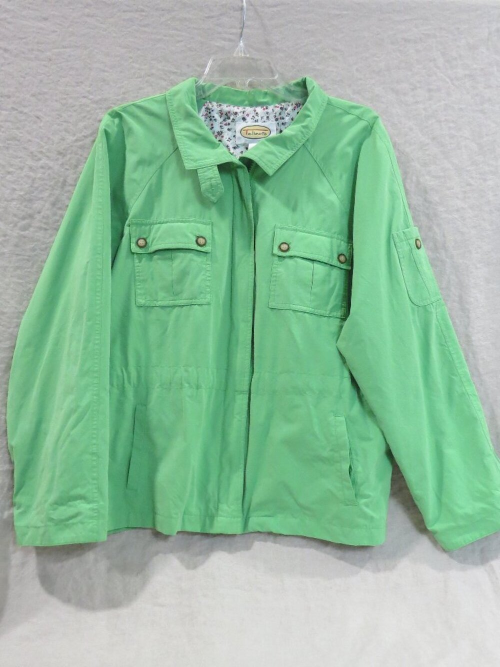 Talbots Utility Packable Jacket SIZE XL Green, Outdoor
